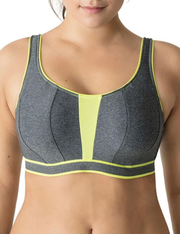 6000116 Prima Donna Sport The Sweater Padded Sports Bra - 6000116 Cosmic Grey