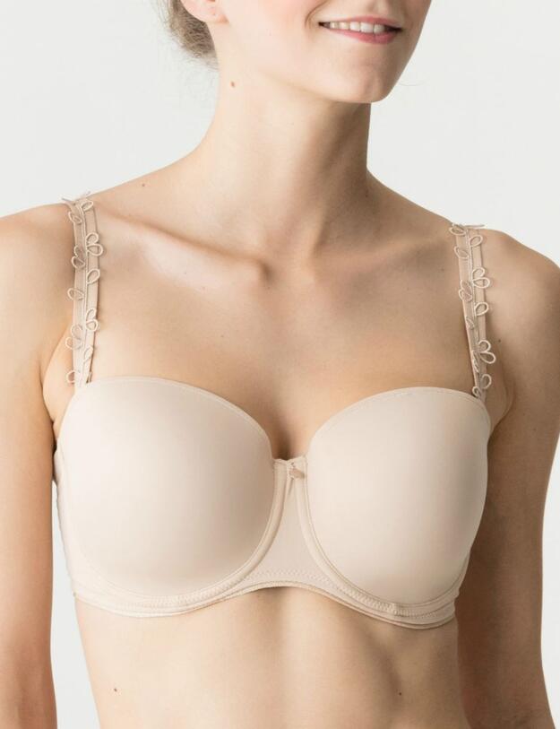 0162348 Prima Donna Perle Padded Strapless Bra - 0162348/0162349 Caffe Latte