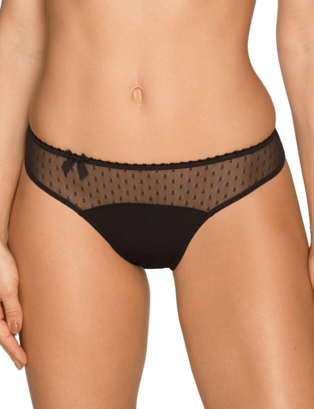 0662650 Prima Donna Divine Thong - 0662650 Black