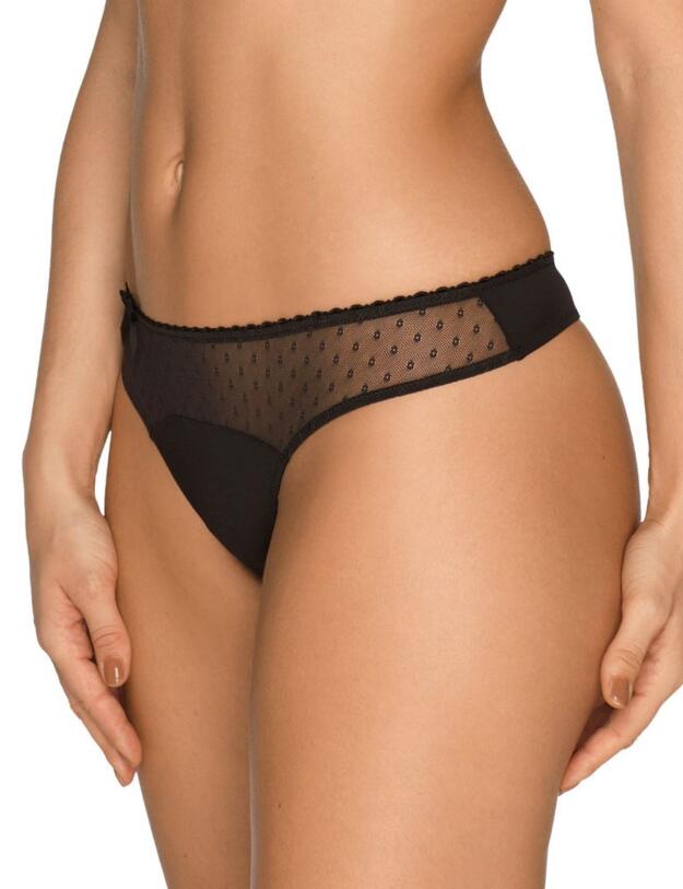 0662650 Prima Donna Divine Thong - 0662650 Black