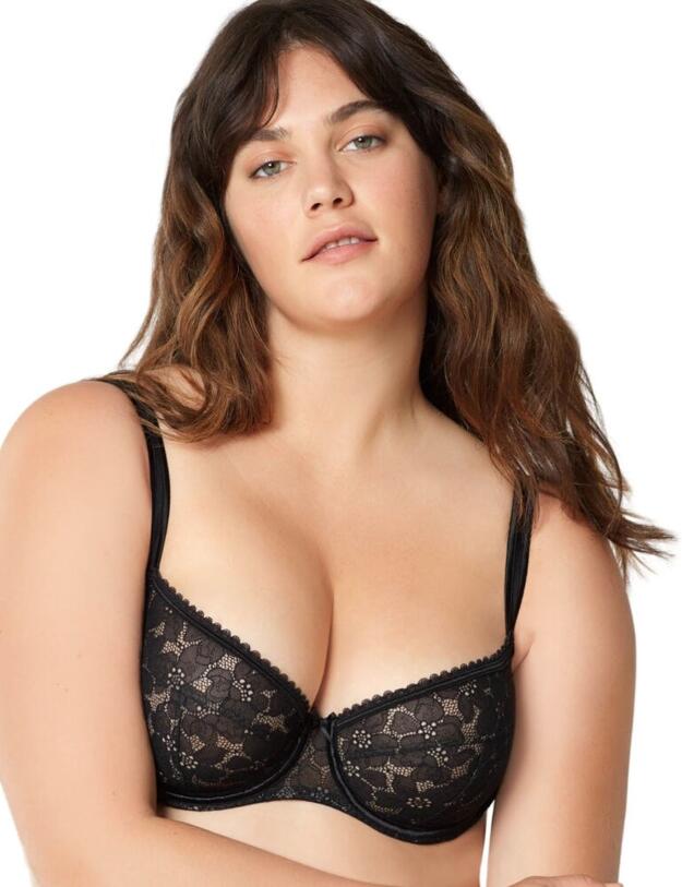 G41932 Maison Lejaby June Underwired Demi Cup Bra - G41932 Noir