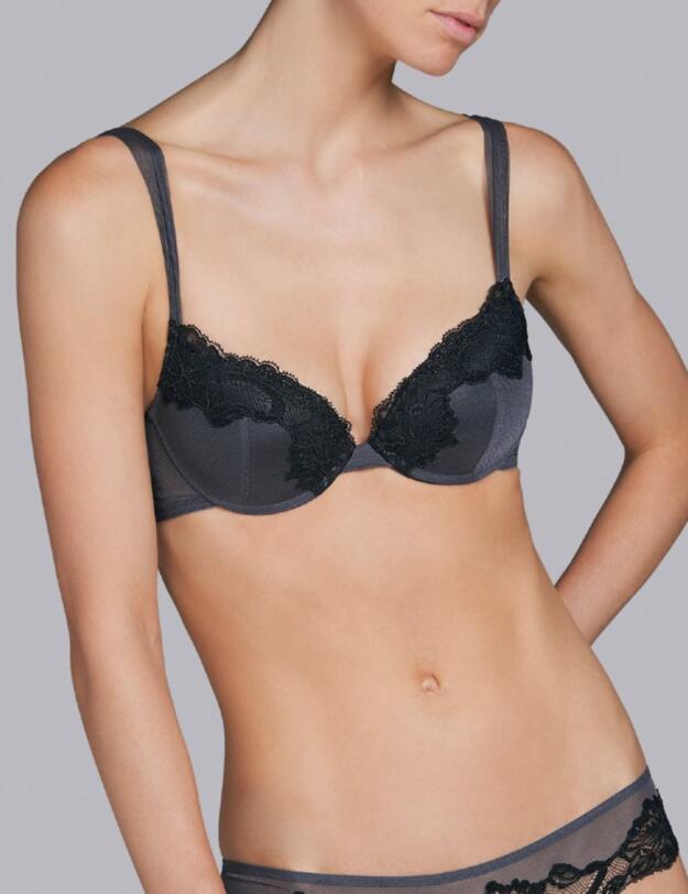 3303917 Andres Sarda Eden Padded Push Up Bra - 3303917 Frost Grey
