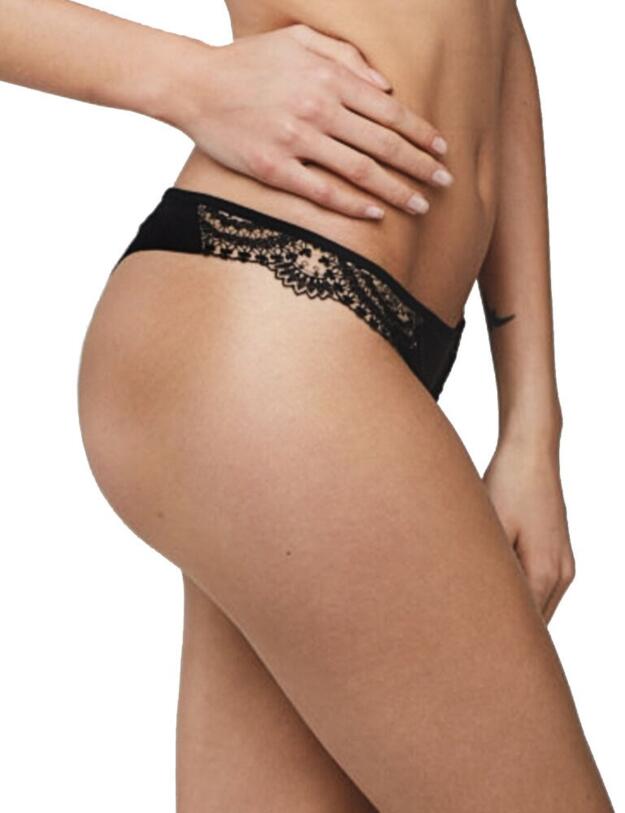 18062 Maison Lejaby Tatoo Tanga Brief - 18062 Noir