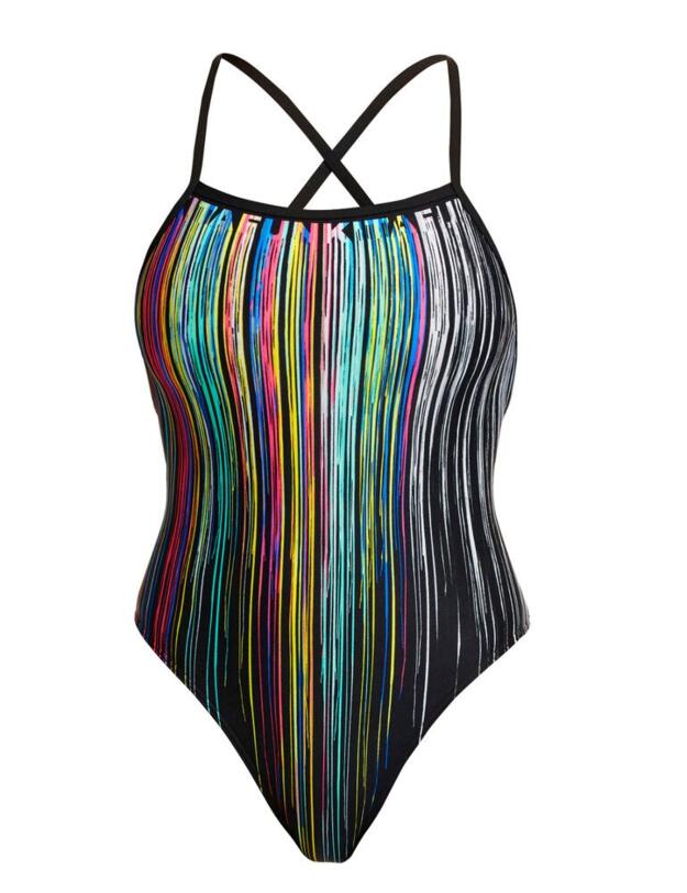 FS38L02689 Funkita Strapped In One Piece Swimsuit - FS38L02689 Drip Funk