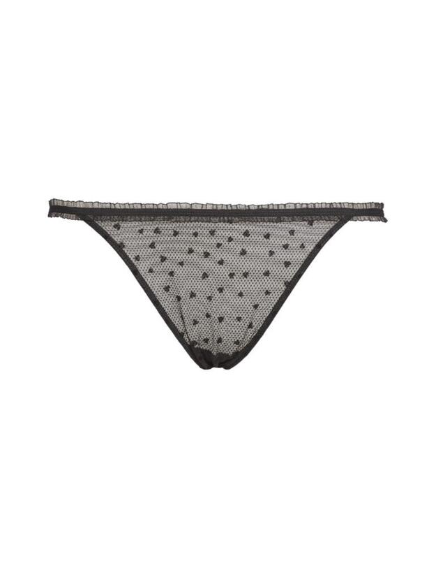 000QF5484E Calvin Klein String Bikini Style Brief - QF5484E Black