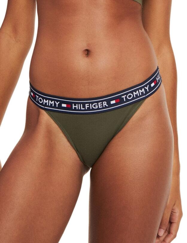 UW0UW00726 Tommy Hilfiger Logo Stretch Cotton Brief - UW0UW00726 Olive Night