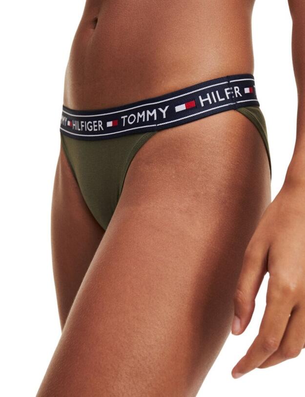 UW0UW00726 Tommy Hilfiger Logo Stretch Cotton Brief - UW0UW00726 Olive Night