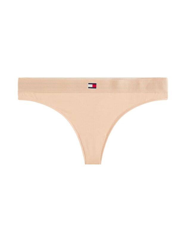 UW0UW01051 Tommy Hilfiger Microfibre Stretch Thong - UW0UW01051 Toasted Almond