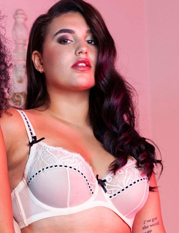 PPFB3115P Playful Promises Monica Fuller Bust Lace Bra - PPFB3115P Peach