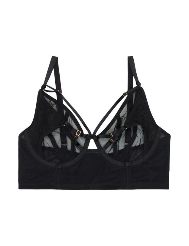PPCC3144B Playful Promises Eddie Curve Wrap Bra - PPCC3144B Black