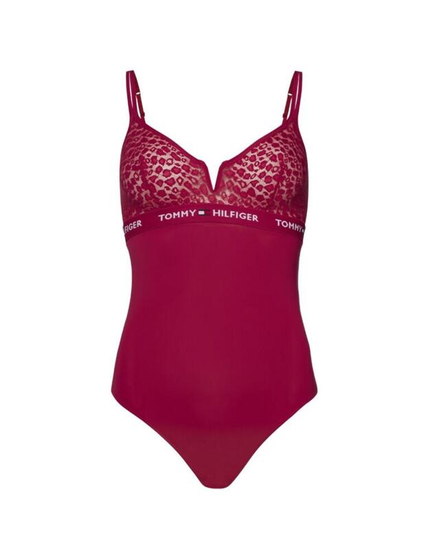 UW0UW01899 Tommy Hilfiger Leo Body - UW0UW01899 Cerise