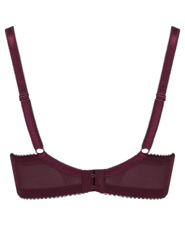 1502 Pour Moi Amour Underwired Non-Padded Bra - 1502 Sangria/Cobalt