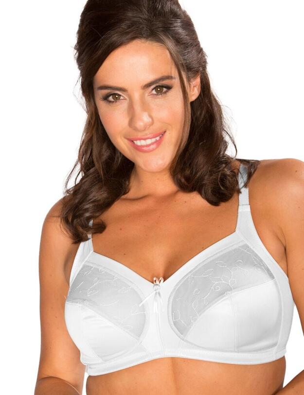 3823 Sirens by Pour Moi Imogen Rose Wireless Soft Bra - 3823 White