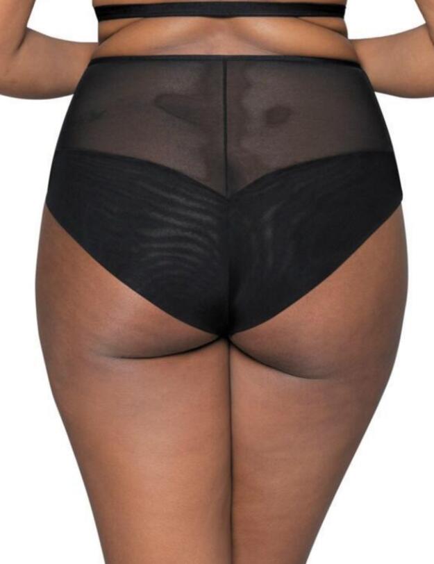 Scantilly Unzipped High Waist Brief Black