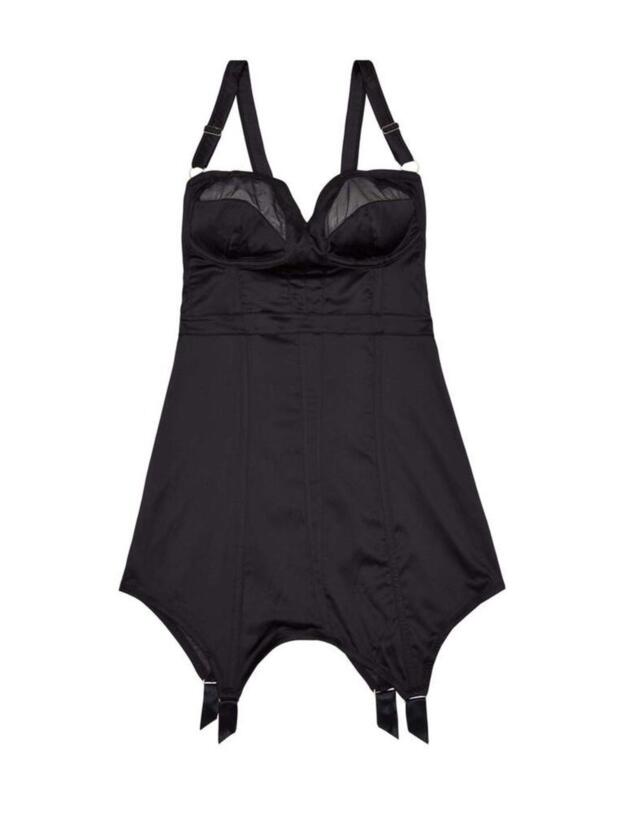 PPFHCC008B Playful Promises Felicity Hayward Marnie Retro Girdle Dress Curve - PPFHCC008B Black