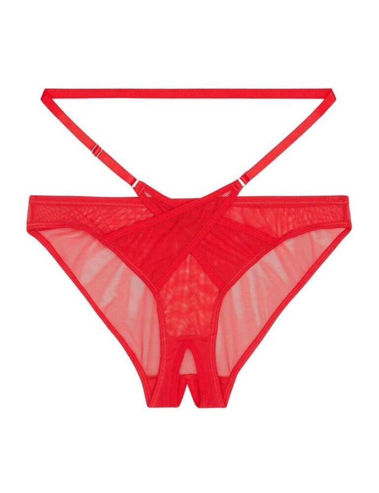 PPCCB3144 Playful Promises Eddie Crotchless Brazilian Brief - PPCCB3144 Red