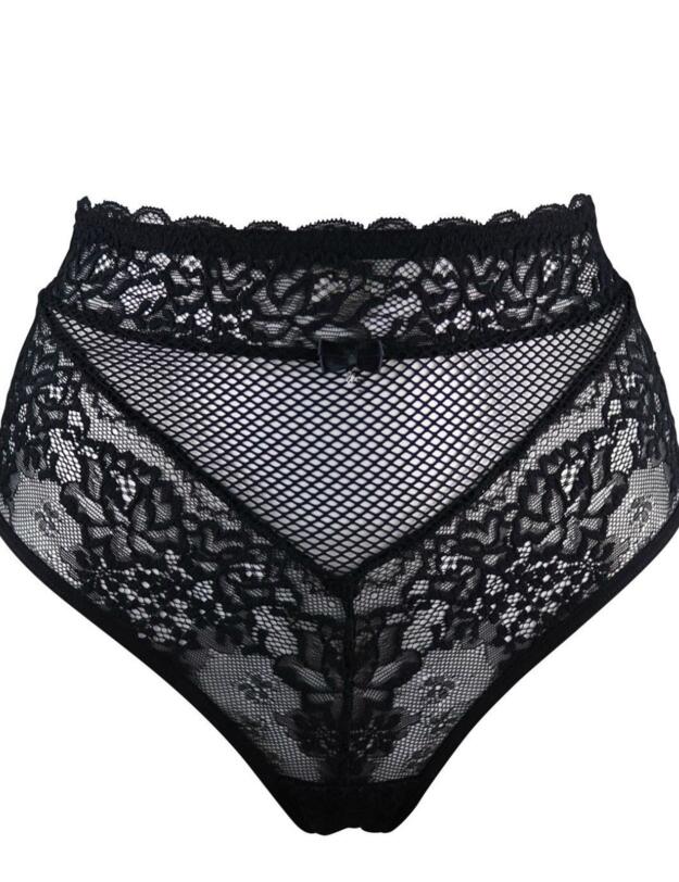 Contradiction by Pour Moi Suspense Laced Up Brief Black 
