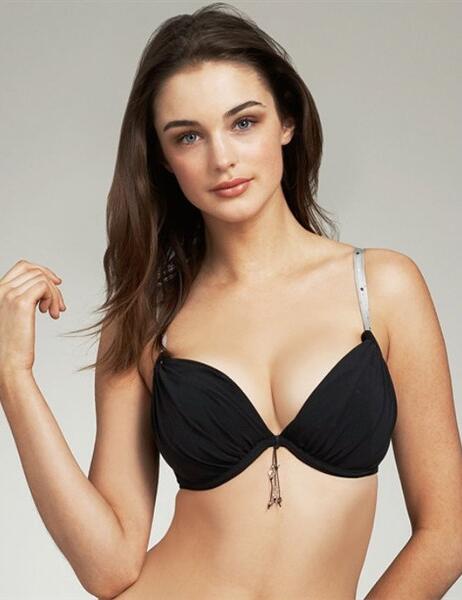 9471 Freya Shi Shi Plunge Bikini Top SAVE 70% - 9471 Black
