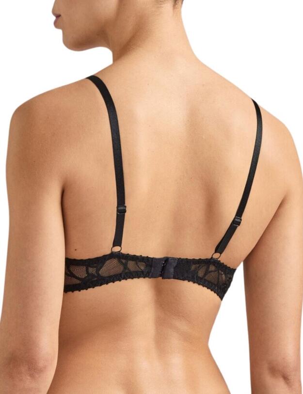 QF12 Aubade Encre De Chine Triangle Plunge Bra - QF12 Ombre