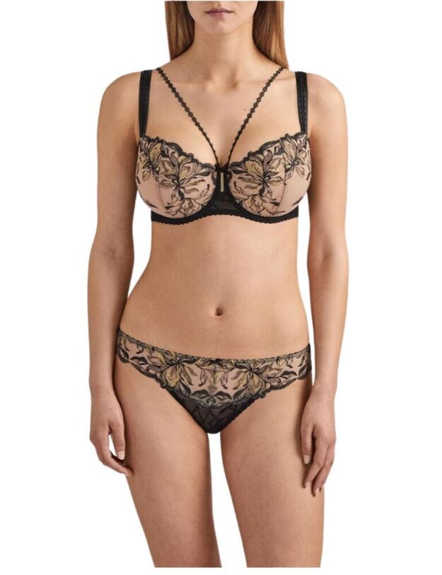 QF14-02 Aubade Encre De Chine Comfort Half Cup Bra - QF14-02 Ombre