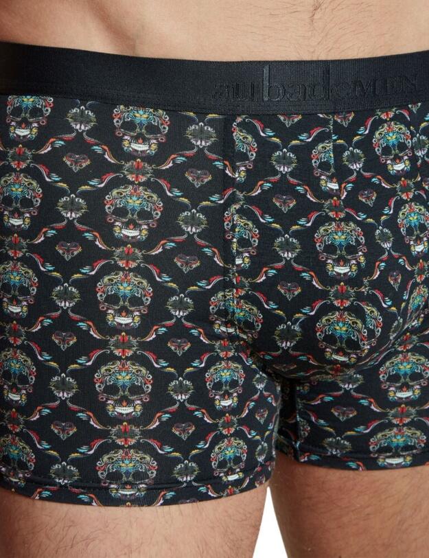XB58M Aubade Mens Duo Boxer - XB58M Mexican Skull/Kaki