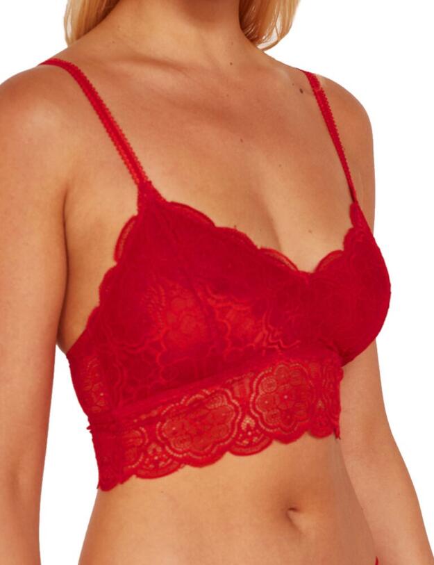 WWL752 Playful Promises Wolf & Whistle Ariana Lace Bralette Bra - WWL752 Red