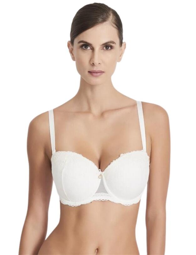 HC06-02 Aubade Belle D'ispahan Moulded Bandeau Bra - HC06-02 Perle