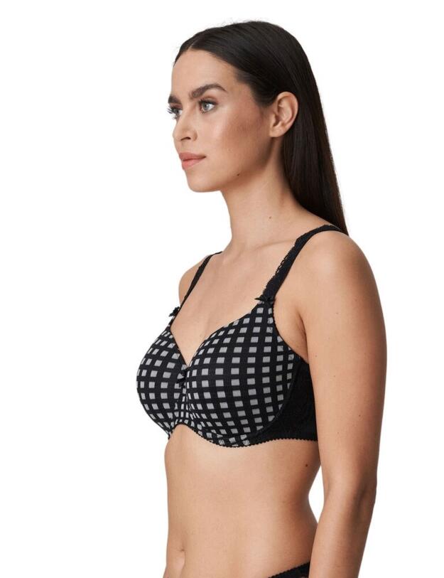 0262121 Prima Donna Madison Padded Heart Shaped Bra - 0262121 Crystal Black