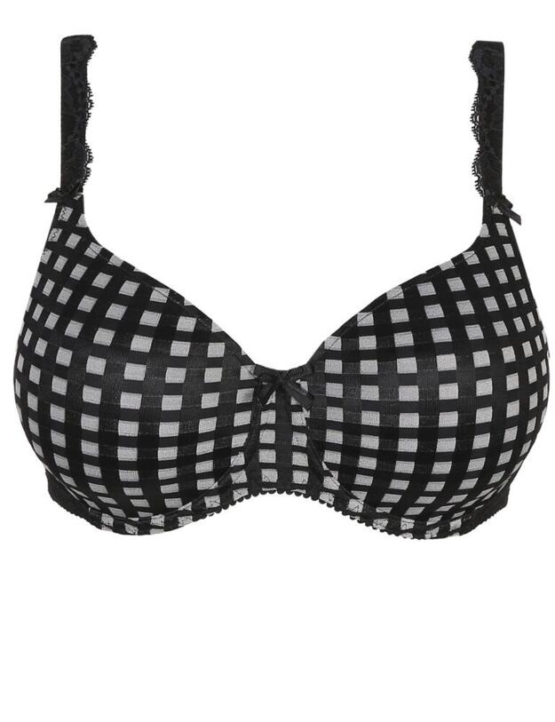 0262121 Prima Donna Madison Padded Heart Shaped Bra - 0262121 Crystal Black
