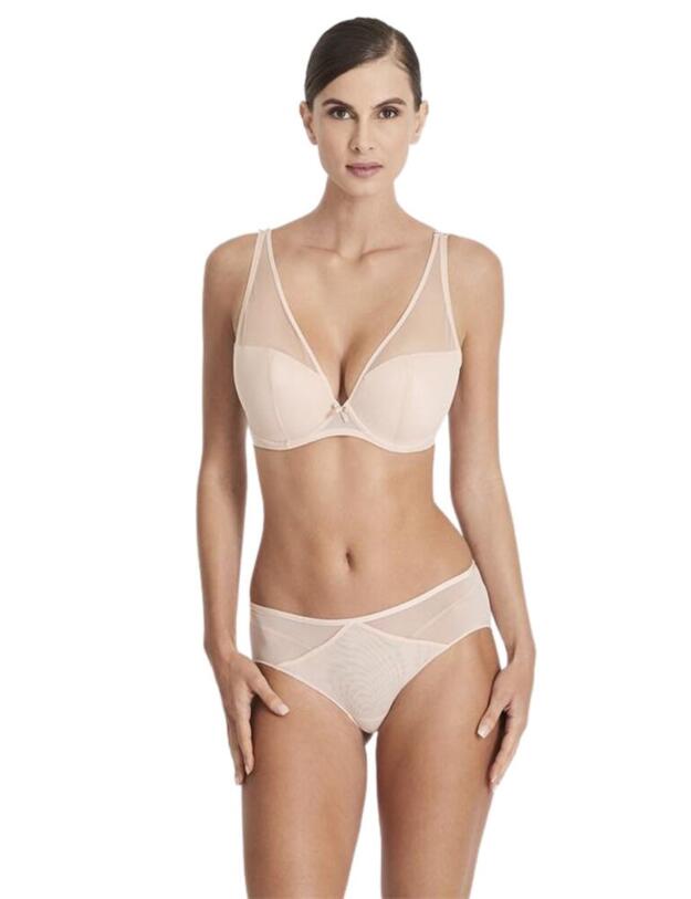 FM12-02 Aubade Nudessence Comfort Triangle Bra - FM12-02 Nude D'ete