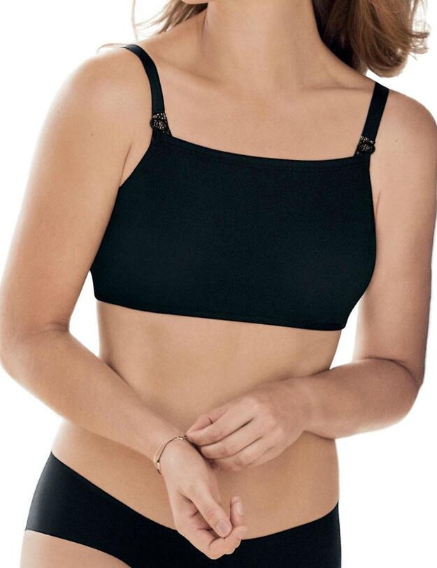 0601 Anita Basic Crop Top Bra - 0601 Black