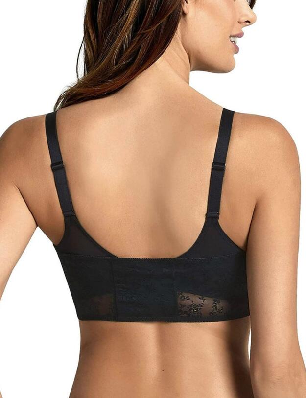 0600 Anita Fleur Lace Crop Top - 0600 Black