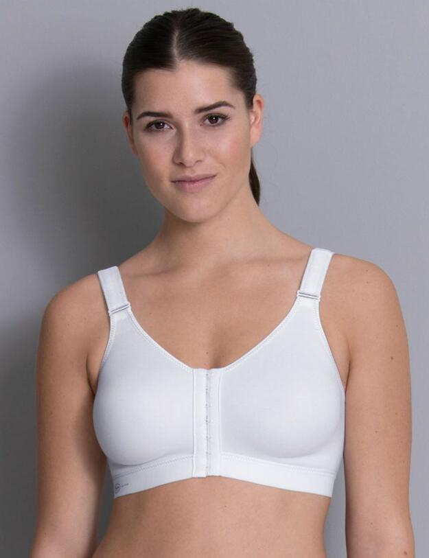 5523 Anita Active Frontline Open Front Closure Sports Bra - 5523 White