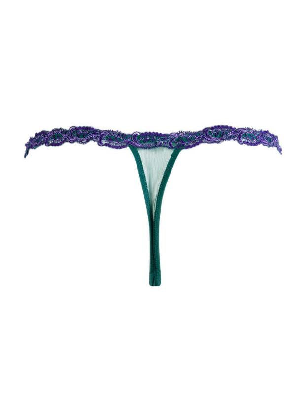 ACC0580 Lise Charmel Splendeur Soie Sexy Thong - ACC0580 Splendeur Turquoise