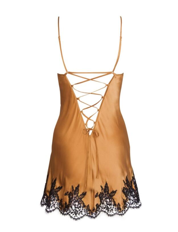 ALC1780 Lise Charmel Splendeur Soie Babydoll - ALC1780 Splendeur Ambre