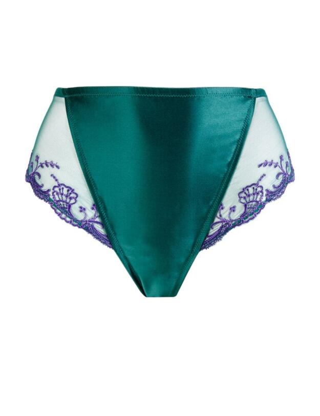 ACC0380 Lise Charmel Splendeur Soie High Brief - ACC0380 Splendeur Turquoise