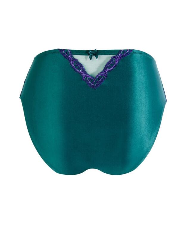 ACC0380 Lise Charmel Splendeur Soie High Brief - ACC0380 Splendeur Turquoise