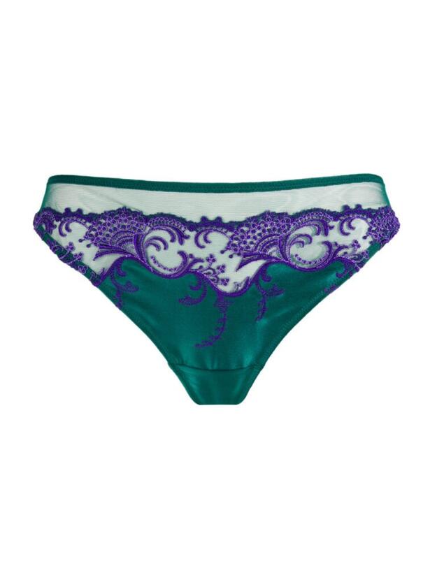 ACC0080 Lise Charmel Splendeur Soie String Brief - ACC0080 Splendeur Turquoise