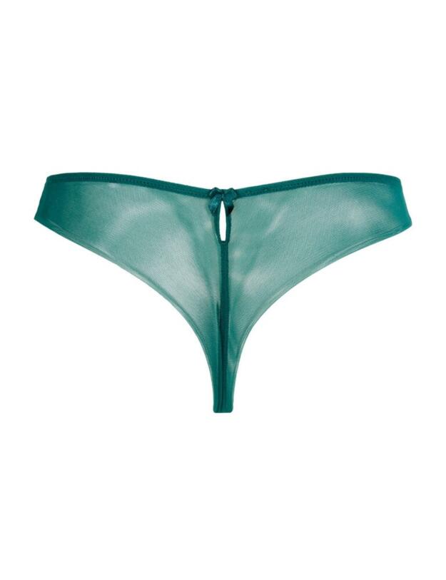 ACC0080 Lise Charmel Splendeur Soie String Brief - ACC0080 Splendeur Turquoise