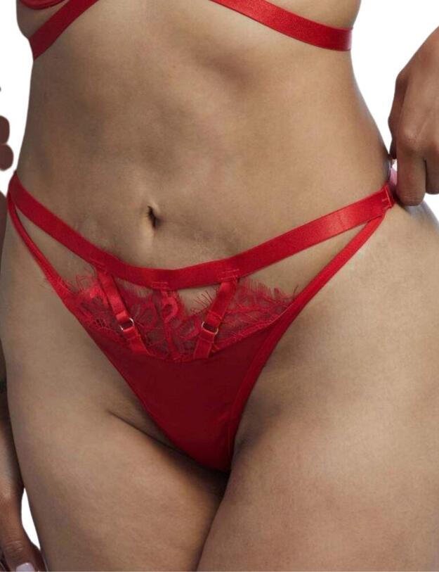 WWL782R Wolf & Whistle Nevada Strappy Thong - WWL782R Red
