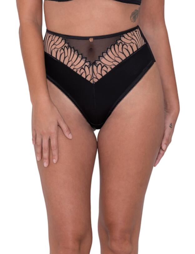 ST012208 Scantilly Fallen Angel High Waist Brief - ST012208 Black