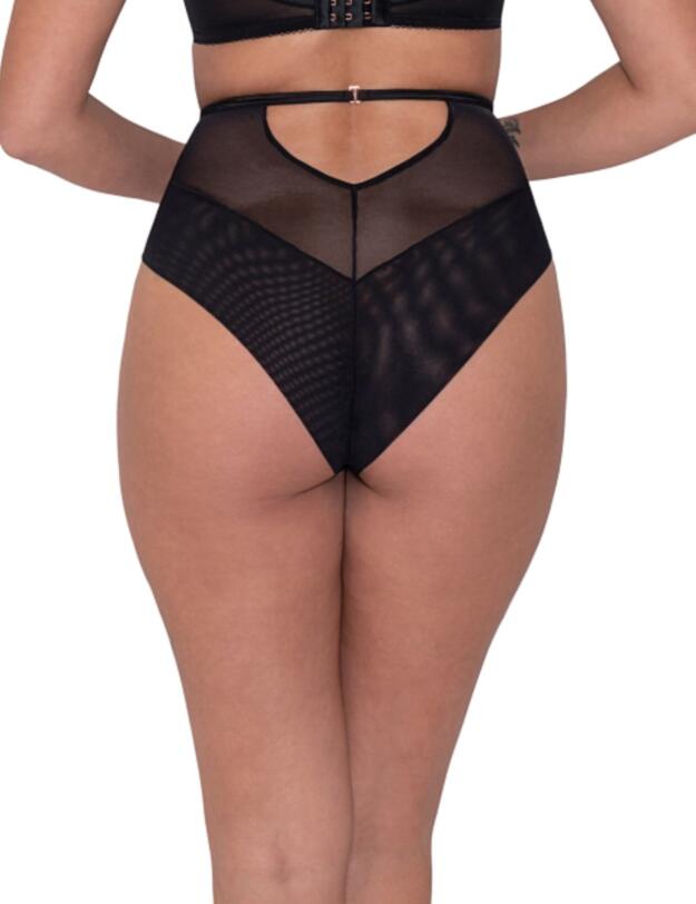 ST012208 Scantilly Fallen Angel High Waist Brief - ST012208 Black