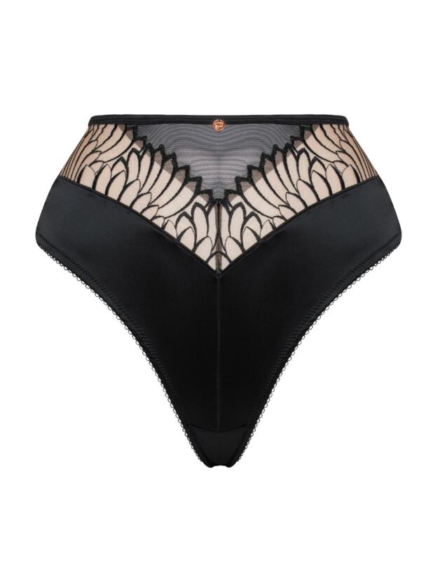 ST012208 Scantilly Fallen Angel High Waist Brief - ST012208 Black