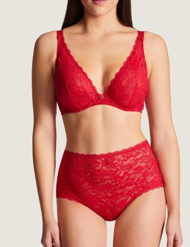 HK12-02 Aubade Rosessence Comfort Triangle Plunge Bra - HK12-02 Gala