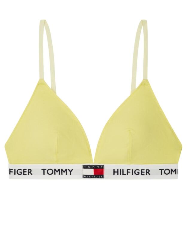 UW0UW02243 Tommy Hilfiger Tommy 85 CTN Padded Triangle Bra  - UW0UW02243 Elfin Yellow