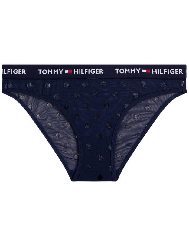 UW0UW02208 Tommy Hilfiger Spot Design Mesh Brief  - UW0UW02208 Navy Blazer