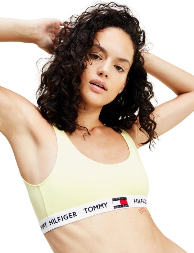 UW0UW02225 Tommy Hilfiger Tommy 85 CTN Organic Cotton Bralette - UW0UW02225 Elfin Yellow