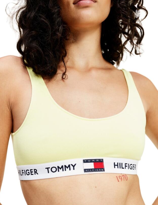UW0UW02225 Tommy Hilfiger Tommy 85 CTN Organic Cotton Bralette - UW0UW02225 Elfin Yellow