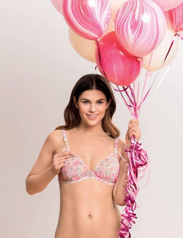 5093 Anita Maternity Miss Rose Underwired Nursing Bra - 5093 Pink
