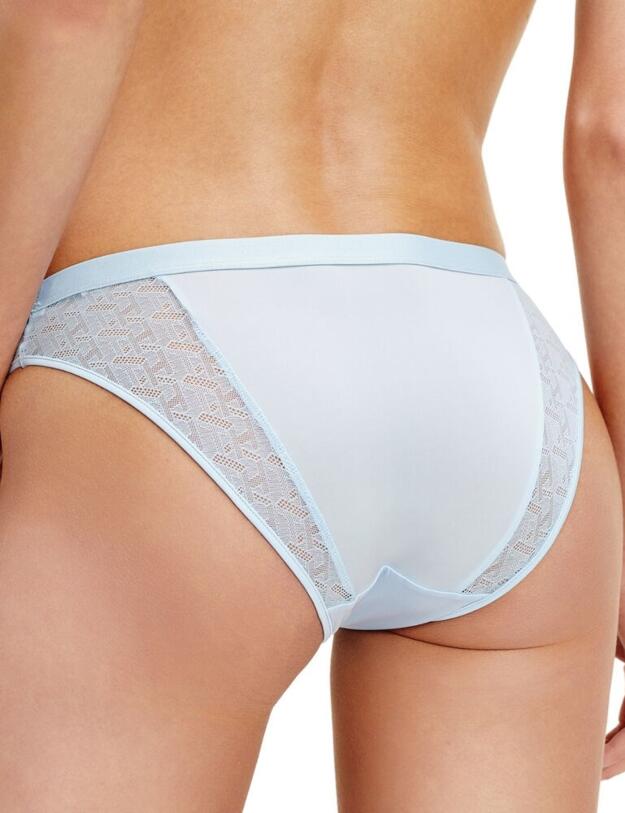 UW0UW02212 Tommy Hilfiger Nylon Lace Panel Briefs - UW0UW02212 Cashmere Blue